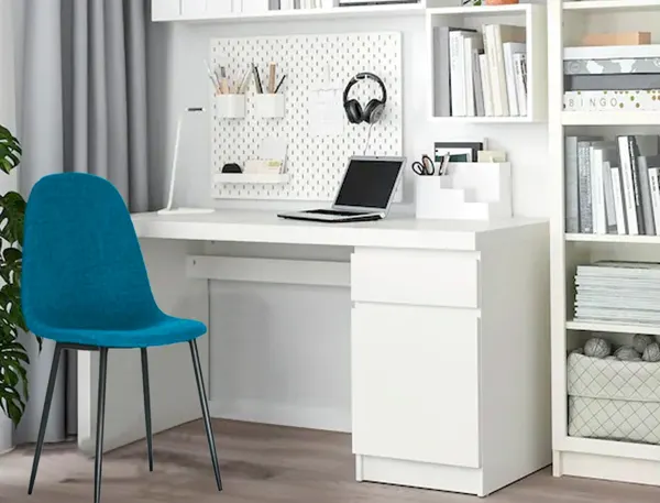 PAPERFLOW Chaise visiteur MUST, set de 2, bleu — Aménagement d'espace — vue 5