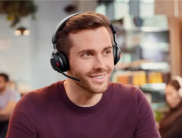 Casque San Fil Jabra Evolve 2 65 Duo Ms + Link 380a Micro Casque Bluetooth — Informatique & bureautique — vue 4