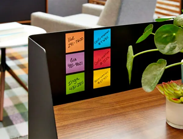 Paquet de 6 blocs notes super sticky post-it  90 feuilles 76 x 127 collection playful — Fournitures — vue 4