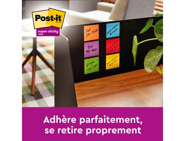 Paquet de 6 blocs notes super sticky post-it 90 feuilles 76 x 127 mm collection soulful — Fournitures — vue 5