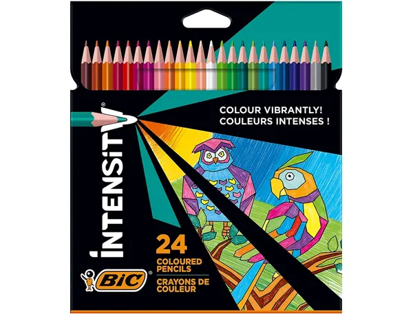 Crayons Couleur Bic Intensity Up Corps Triangulaire Pack De 24 — DESSIN SCOLAIRE ET PROFESSIONNEL — vue 3