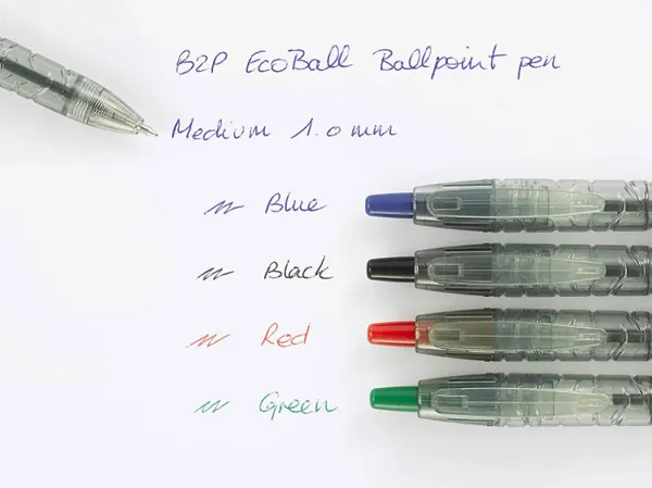 PILOT Stylo bille rétractable B2P Ecoball 10, noir — Fournitures — vue 6
