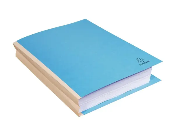 EXACOMPTA Chemise à soufflet, en carton, 320 g/m2, bleu — Classement & archivage — vue 4