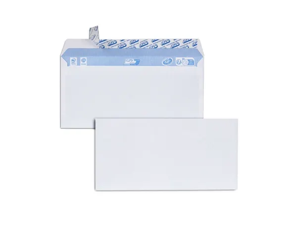 Enveloppe Gpv Velin Blanc 80g Dl 110x220 mm Bande Adhesive Paquet 100 Unites — Aménagement d'espace — vue 3