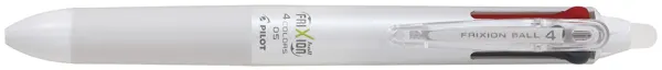 Roller Pilot Frixion Ball 4 Colors Encre Gel Pointe Fine Coloris Blanc — Fournitures — vue 3