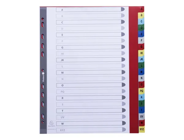 EXACOMPTA Intercalaires en plastique, A-Z, A4+, 20 touches — Classement & archivage — vue 3