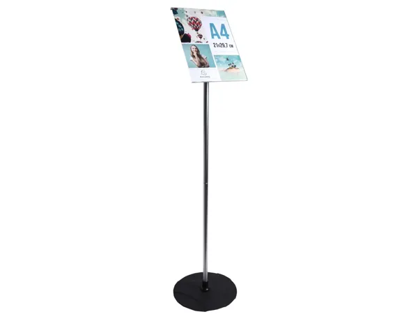 Presentoir Pied Exacompta Aluminium Vertical A4 Coloris Noir — Aménagement d'espace — vue 3