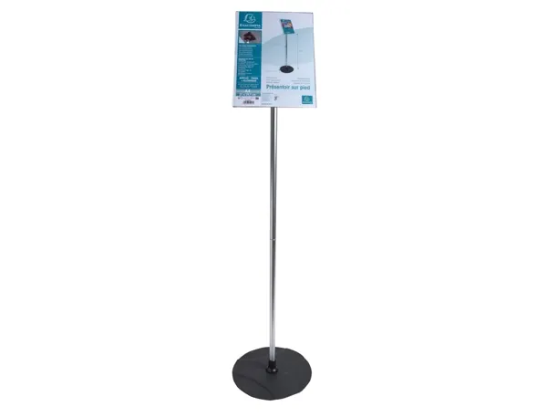 Presentoir Pied Exacompta Aluminium Vertical A4 Coloris Noir — Aménagement d'espace — vue 4