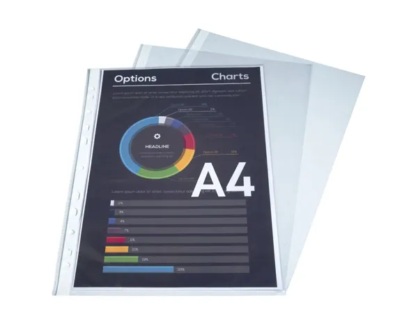 EXACOMPTA Pochette perforée, A4, PP, grainé, transparent — Classement & archivage — vue 5