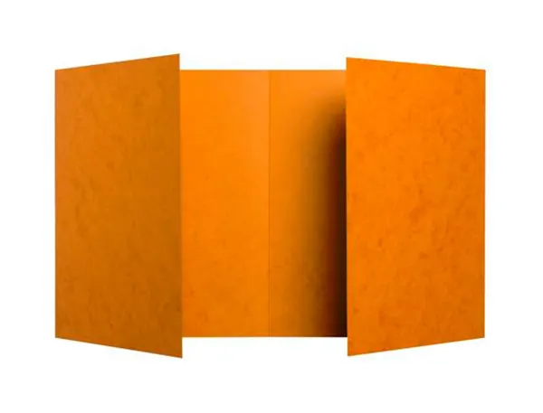 Protege-Cahier Exacompta Carte Lustree 225 gr 17x22 cm Coloris Orange Lot 10 Unites — Fournitures — vue 3