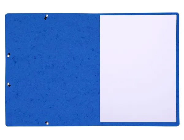 Chemise Exacompta Carte Lustree 350 gr A4 Fermeture Elastique Sans Rabat Sans Etiquette Coloris Bleu Lot 10 —… — vue 3