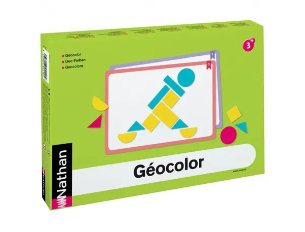 Geocolor Nathan Reconnaissance Des Formes Geometriques 12 Planches Activites 40 Jetons — Matériel & jeux éducatifs — vue 4