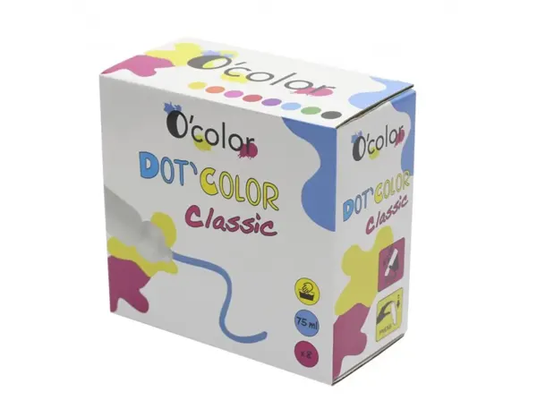 Applicateur Gouache O Color Dot'colors Marqueur Embout Mousse Lavable Miscible 75 ml Lot De 8 Flacons, LA FRANÇAISE… — vue 3