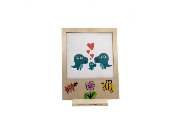 Lot Cadres Photo Loolipo Bois A Decorer 13x10 Cm 6 Unites, SODERTEX — Activités artistiques — vue 3