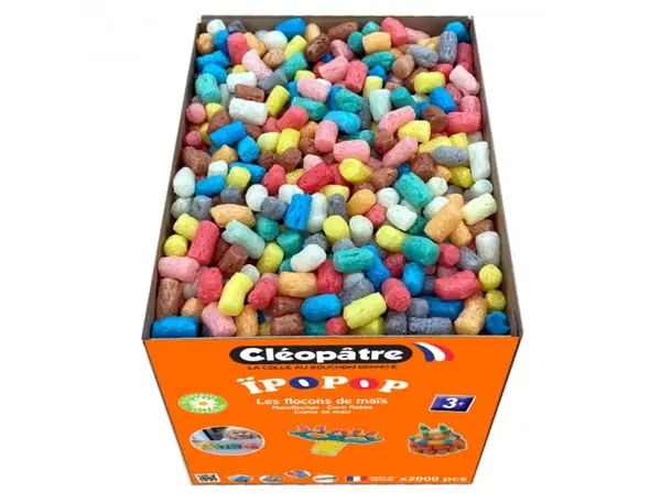 Flocon De Mais Cleopatre Ipopop 15 mm + 1 Eponge + 1 Guide Coloris Assortis Pack De 2000 Flocons, COLLES CLEOPATRE… — vue 4