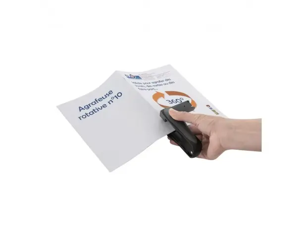 Agrafeuse Rotative Wonday Systeme Biaxial Agrafes Num 10 Profondeur 60 Mm Capacite 12 Feuilles — Fournitures — vue 5