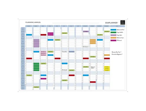 EXACOMPTA Planning annuel Exaplanner, (L)900 x (H)590 mm — Papier, cahier & courrier — vue 3