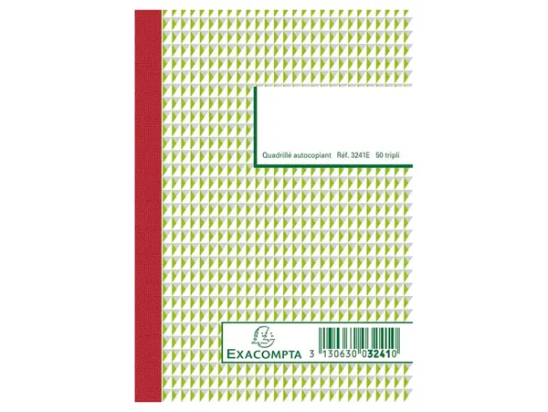 EXACOMPTA Manifold "Quadrillé", 148 x 105 mm, tripli — Papier, cahier & courrier — vue 3