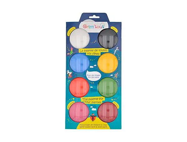 Palette Maquillage Oz International Jumbo Grim'tout Coloris Assortis 8 Galets 15 ml 1 Pinceau Inclus — Activités… — vue 3