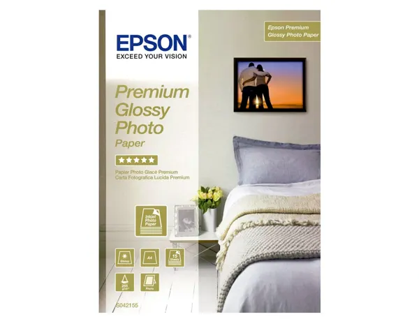 EPSON S042155 Premium brillant photo  papier inkjet 255g/m2 A4 15 feuilles pack de 1 — Papier, cahier & courrier — vue 3