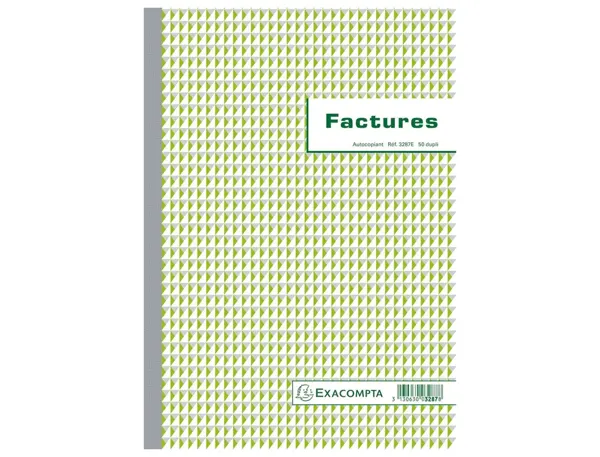 Manifold Factures NCR format 21 x 29,7 cm 50 duplicatas autocopiants, EXACOMPTA — Papier, cahier & courrier — vue 3