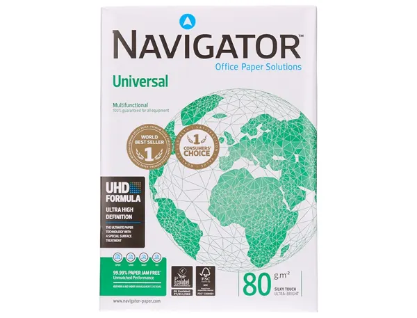 Papier Navigator Multifonction Universal A4 80g Blancheur 169 Opacité 95 Rigidité 120 Qualité Supérieure 500… — vue 4