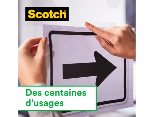 3M Scotch Ruban adhésif Magic 810, 19 mm x 33m, 6+2 GRATUITS — Fournitures — vue 5