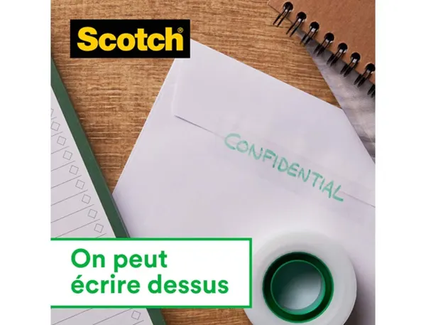 3M Scotch Ruban adhésif Magic 810, 19 mm x 33m, 6+2 GRATUITS — Fournitures — vue 6