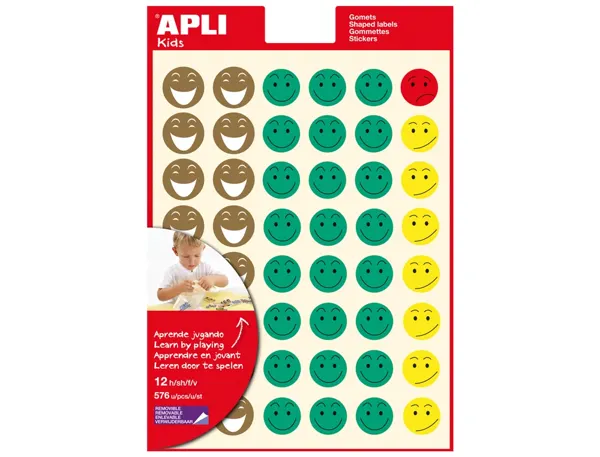Gommette Sourire Apli Agipa Repositonnable Pochette 576 Unités — TRAVAUX MANUELS — vue 3