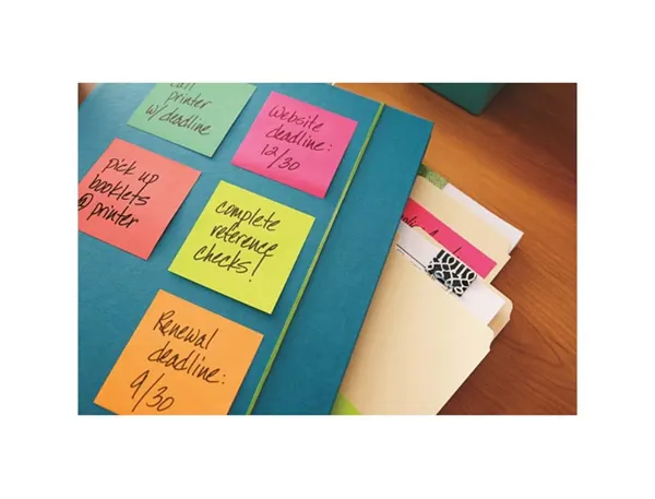 Post-it Bloc-note cube notes, 76 x 76 mm, couleurs ultra — Fournitures — vue 5