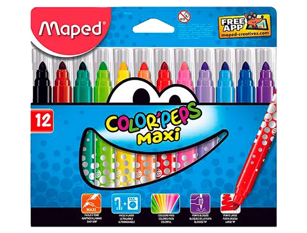 Maped my first Feutre COLOR'PEPS JUMBO, étui carton de 12 — Fournitures — vue 3
