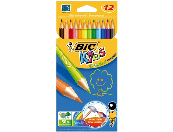 BIC KIDS Crayon de couleur Evolution ecolutions, étui de 12 — Fournitures — vue 3