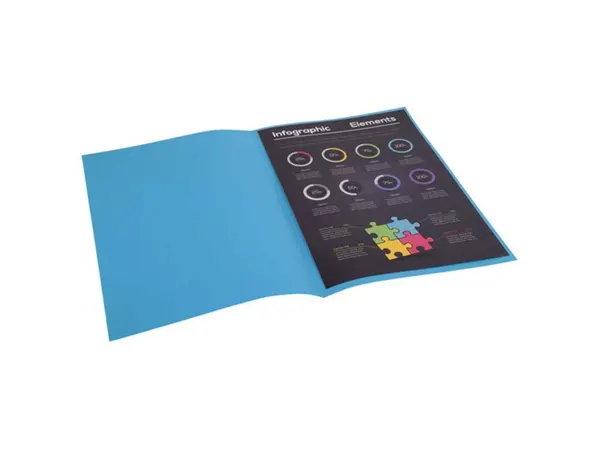 Sous-Chemise Exacompta Rock's 220x310 mm 80g Coloris Bleu Pack 100 Unités — Classement & archivage — vue 5