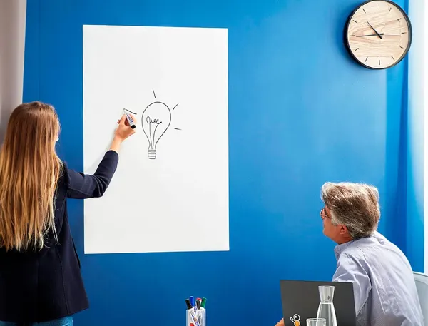 BIC Rouleau de tableau blanc Velleda, dimensions: 675 x 1000 — Aménagement d'espace — vue 3