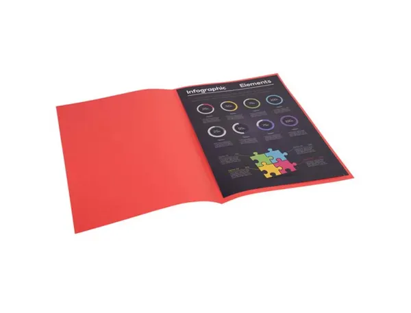 Sous-Chemise Exacompta Rock's 220x310 mm 80g Coloris Rouge Pack 100 Unités — Classement & archivage — vue 4