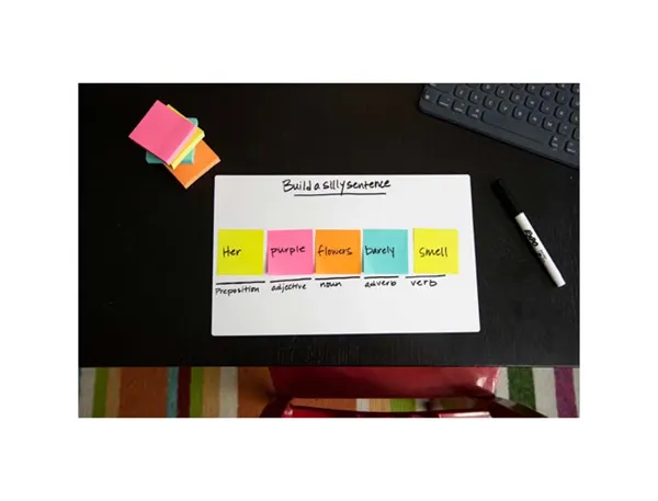 Cube de 450 feuilles de notes post-it repositionnables 76 x 76 mm coloris néon rose — Fournitures — vue 5