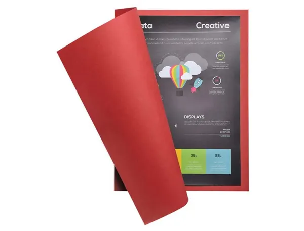 Paquet de 100 chemises 210g ROCK"S format 24x32 cm, rouge, EXACOMPTA — Classement & archivage — vue 4