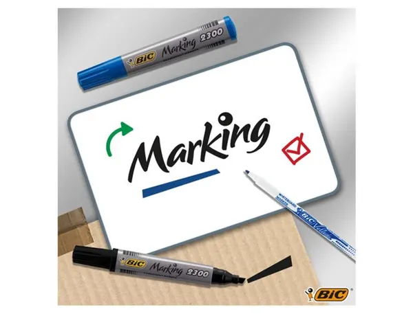 BIC Marqueur permanent 2300 Ecolutions, pointe biseautée, — Fournitures — vue 5
