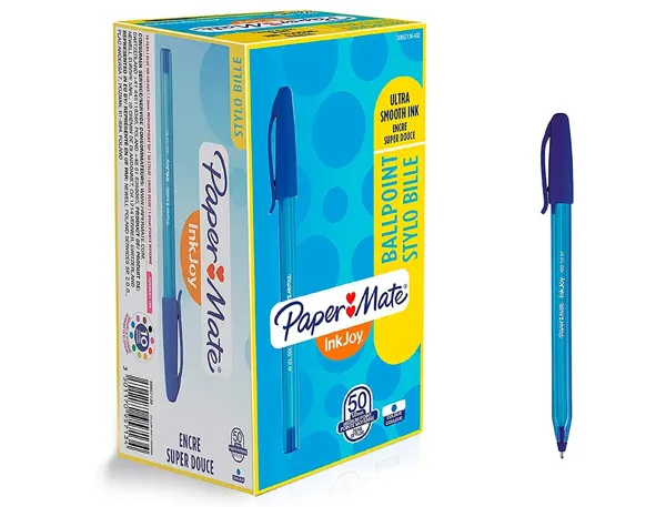 Stylo-Bille Paper Mate Inkjoy 100 Écriture Moyenne 0.7mm Ultra Douce Corps Triangulaire Résiste Bavures Coloris… — vue 6
