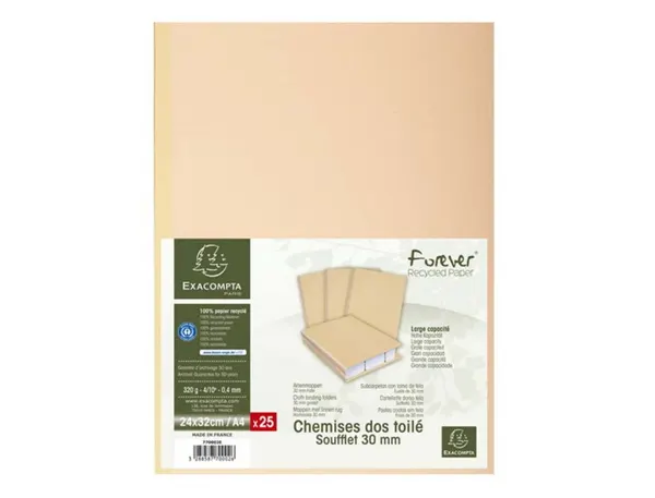 EXACOMPTA Chemise à soufflet, en carton, 320 g/m2, bulle — Classement & archivage — vue 4