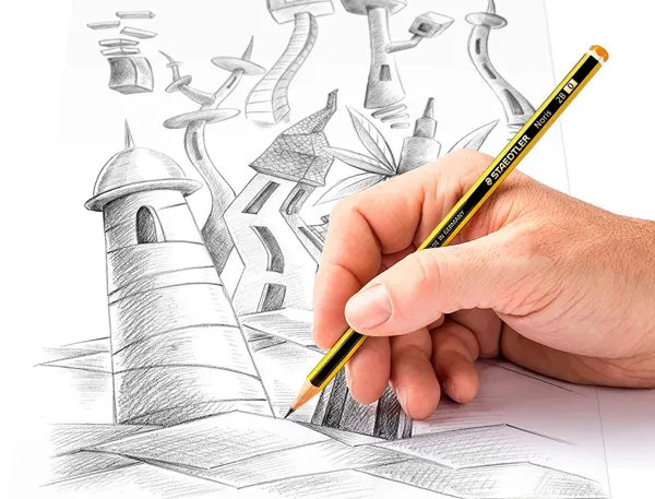 Crayon Graphite Staedtler Noris 120 2b Hexagonal Mine 2mm Très Résistante — Fournitures — vue 6