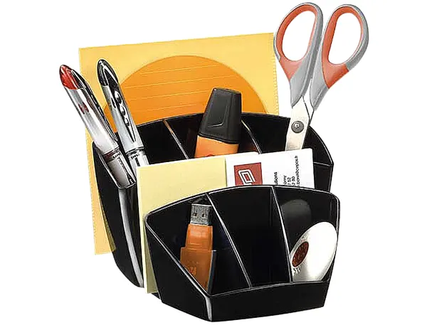 CEP Multipot à crayons CONFORT, 8 compartiments, noir — Fournitures — vue 3