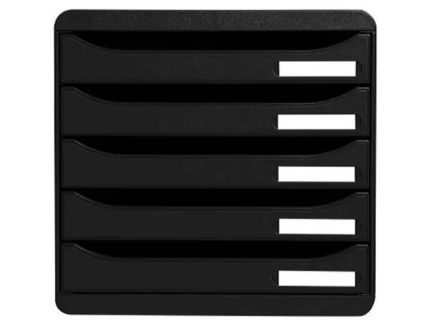 EXACOMPTA Module de classement BIG-BOX PLUS, 5 tiroirs, noir — Aménagement d'espace — vue 3
