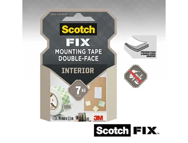 3M Ruban adhésif de fixation Scotch-Fix double face, 19 mm x — Produits de montage — vue 3