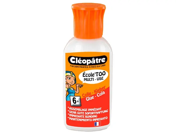 Colle Cléopâtre Extra Forte Multi-Matériaux Spéciale Enfants Lavable Plastique Verre Métal Mousse Plastique Flacon… — vue 3