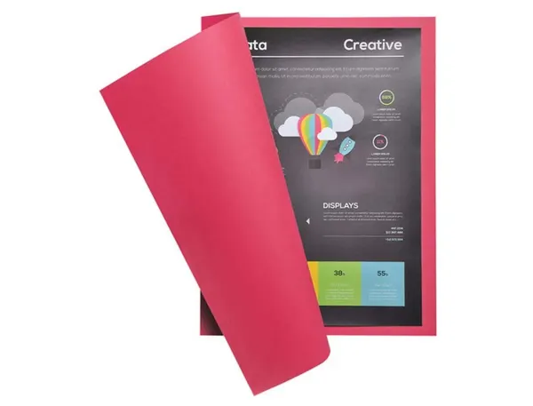 Paquet de 100 chemises 210g ROCK"S format 24x32 cm, framboise, EXACOMPTA — Classement & archivage — vue 4