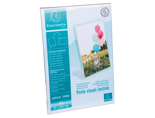 EXACOMPTA Porte-visuel, A4 portrait, incliné — Supports publicitaires — vue 5