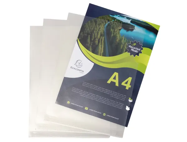 Pochette Coin Exacompta A4 Pp Recycle Graine 12/100 eme Paquet 100 Unites — Classement & archivage — vue 5