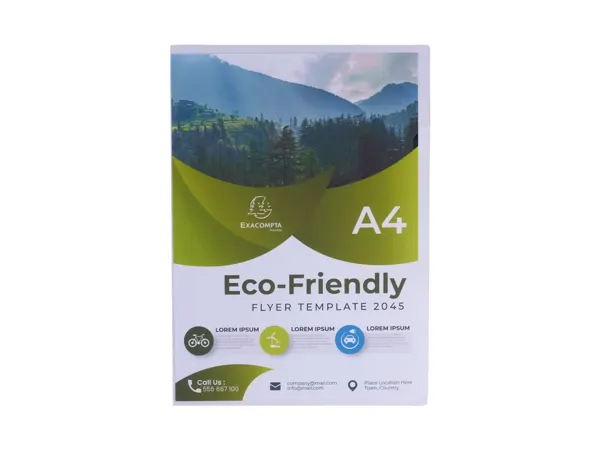 Pochette Coin Exacompta A4 Pp Recycle Graine 12/100 eme Paquet 100 Unites — Classement & archivage