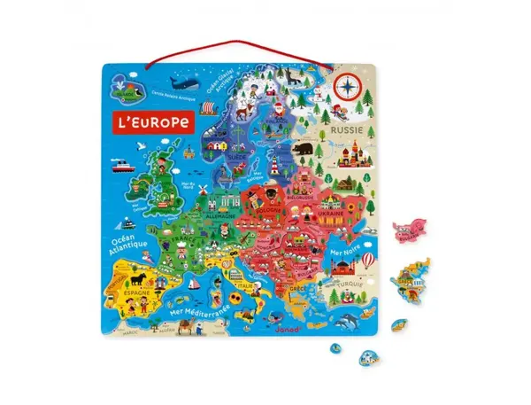 Puzzle Interdacta Carte D'europe Magnetique 40 Pcs 45x45 cm — Matériel & jeux éducatifs — vue 5